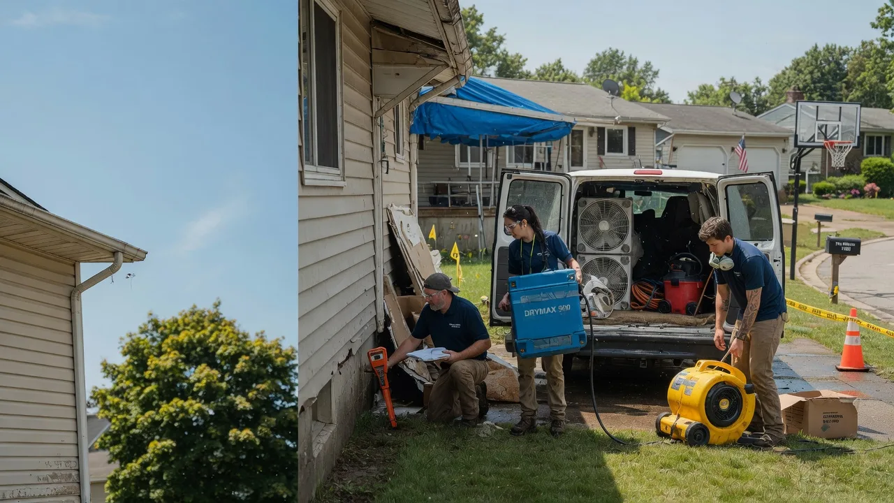 Ceiling Leak Cleanup in Hamilton, MI near me